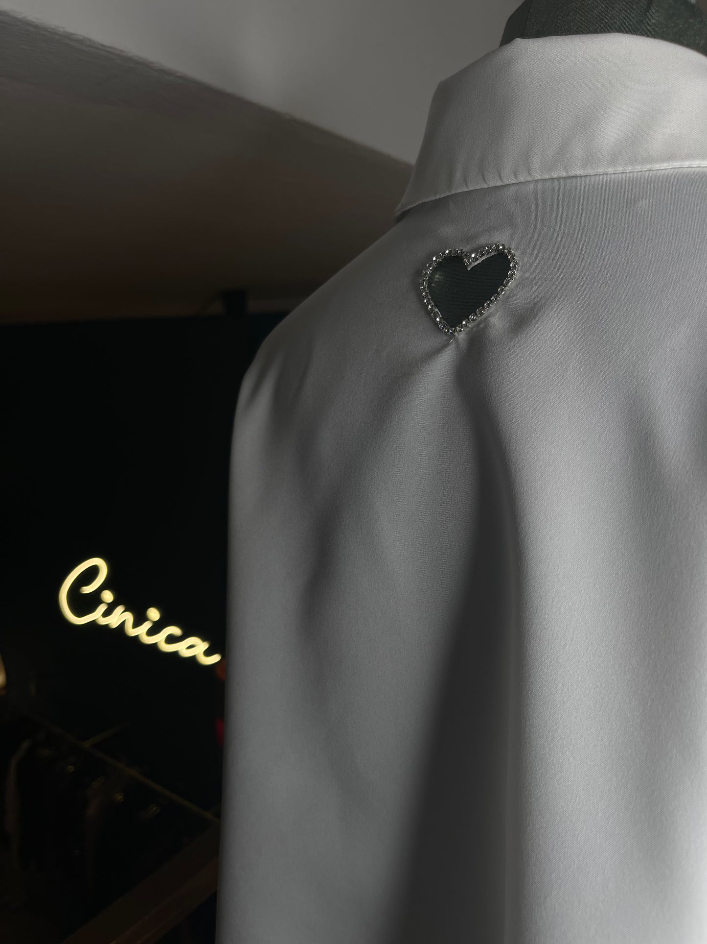 camicia Bucami il cuore bianca