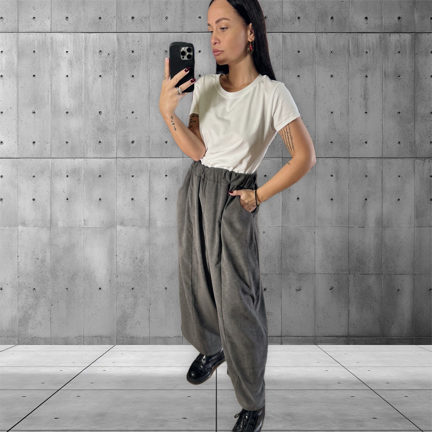 Pantalone Industrial grigio